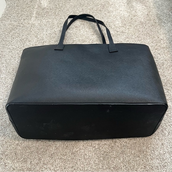 Kate Spade Large Black Leather Tote - Picture 4 of 5